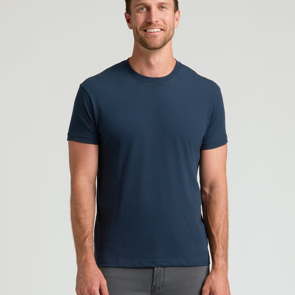 Men's Deep Blue Short Sleeve Tee